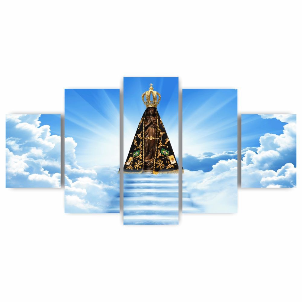 Quadros Decorativos Nossa Senhora Aparecida Sala Quarto Religioso - Quadros Decorativos para Sala | Display de Festa Infantil