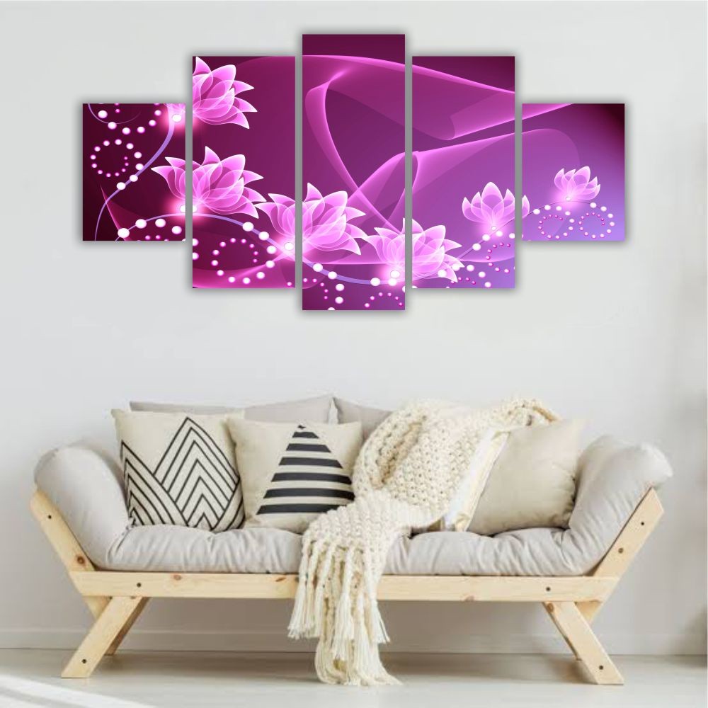 Quadro decorativo Flores Rosa - Quadros Decorativos para Sala | Display de Festa Infantil