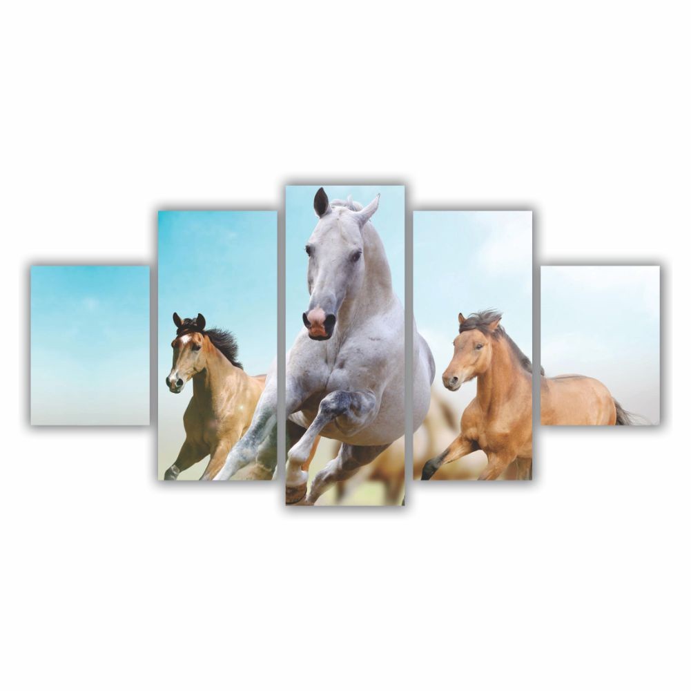 Quadro decorativo Paisagem Cavalos - Quadros Decorativos para Sala | Display de Festa Infantil
