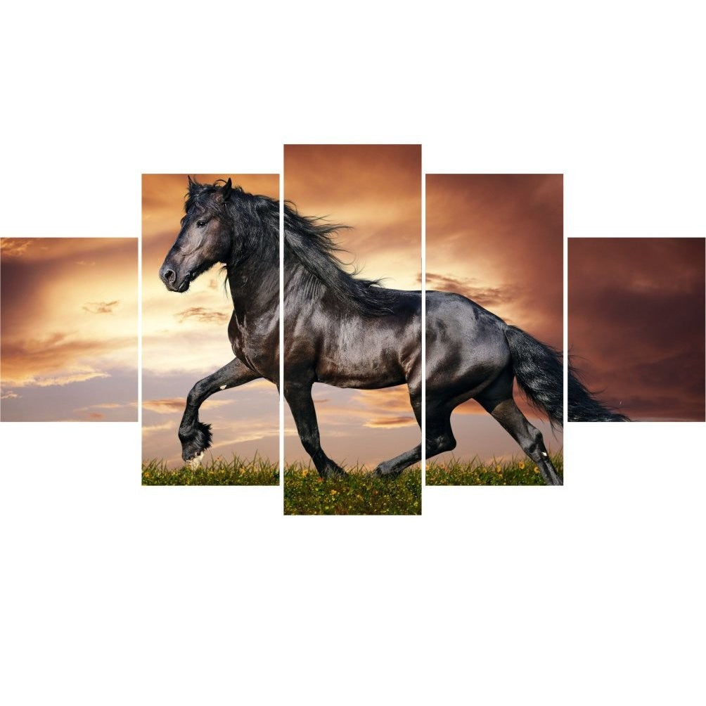 Quadro Decorativo Mosaico Cavalo Ringo - Quadros Decorativos para Sala | Display de Festa Infantil