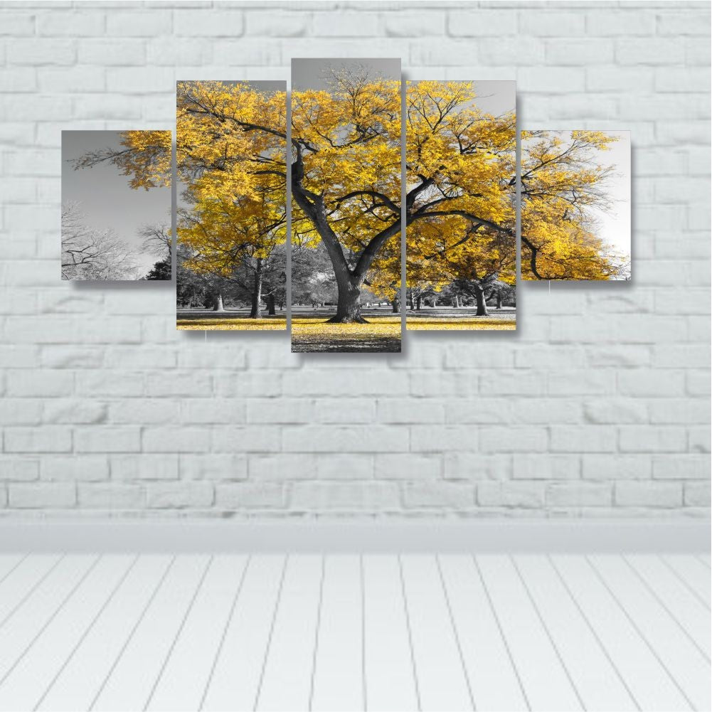 Quadros Decorativos Arvore Vida Botanico Sala Quarto Amarelo - Quadros Decorativos para Sala | Display de Festa Infantil