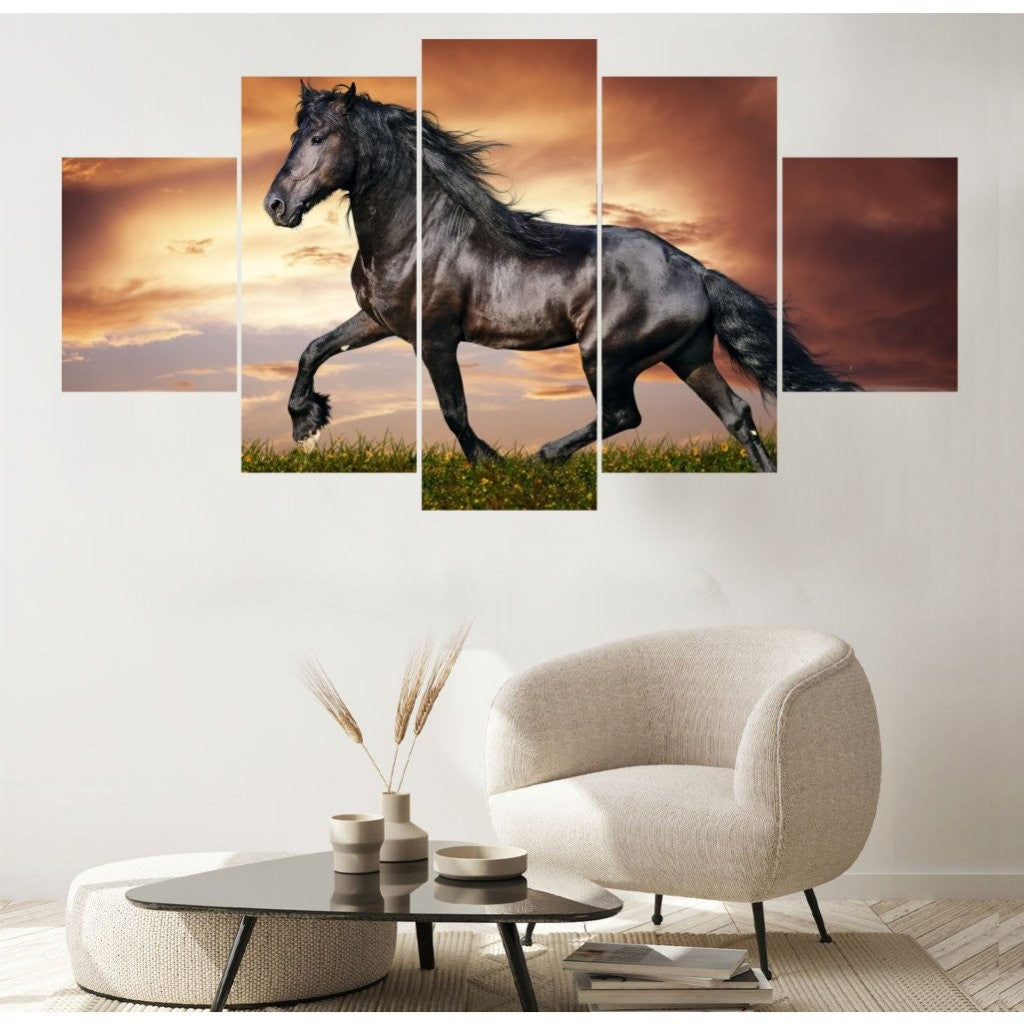 Quadro Decorativo Mosaico Cavalo Ringo - Quadros Decorativos para Sala | Display de Festa Infantil