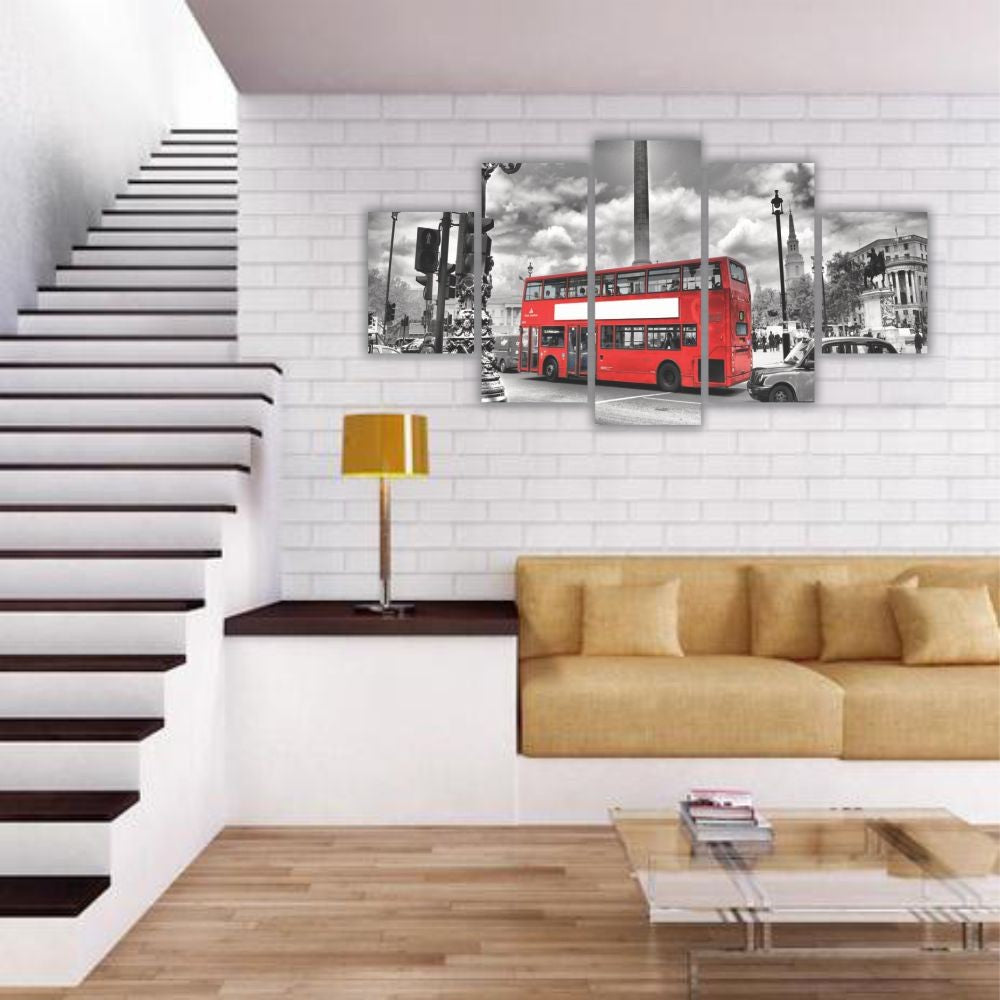 Quadro decorativo Ônibus de Londres - Quadros Decorativos para Sala | Display de Festa Infantil