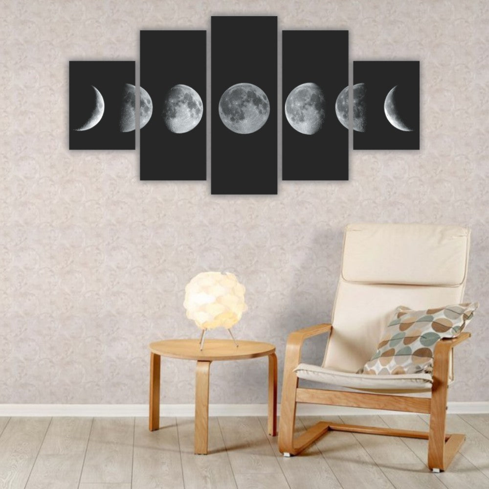 Quadros Decorativos Fases da Lua Sala - Quadros Decorativos para Sala | Display de Festa Infantil