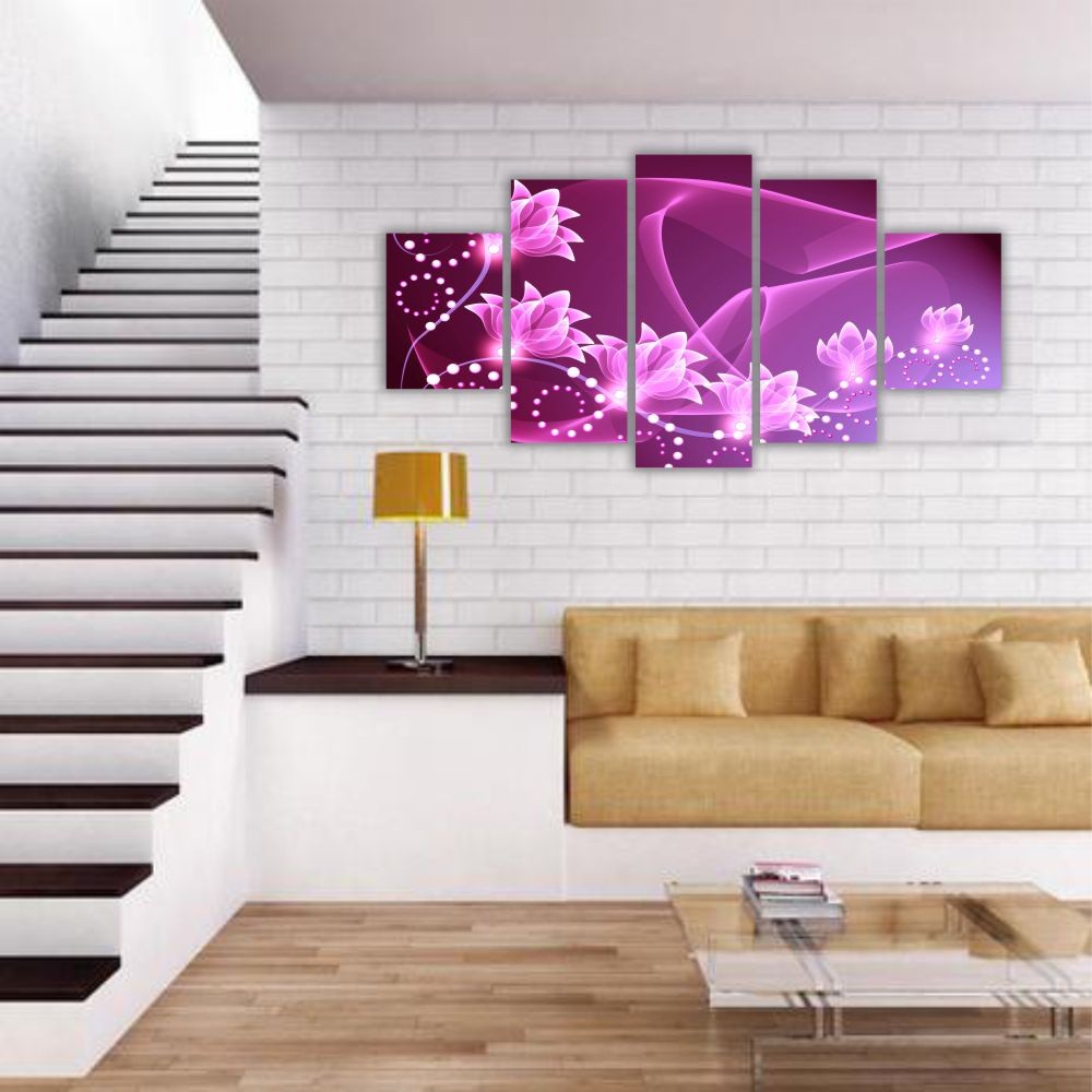 Quadro decorativo Flores Rosa - Quadros Decorativos para Sala | Display de Festa Infantil