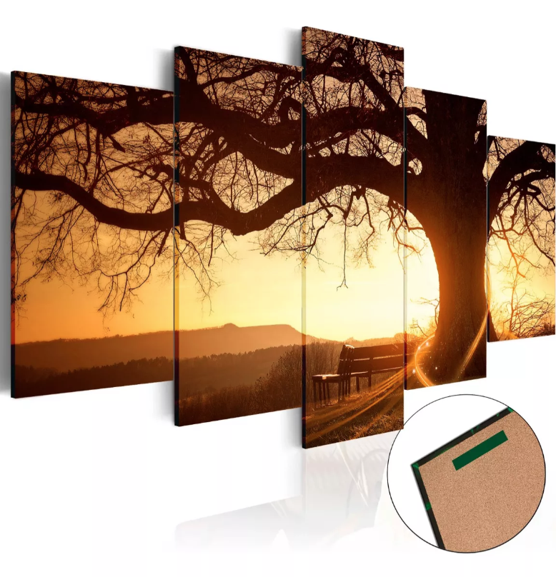 Quadros Decorativos Sala Árvore Da Vida Entardecer Sol - Quadros Decorativos para Sala | Display de Festa Infantil