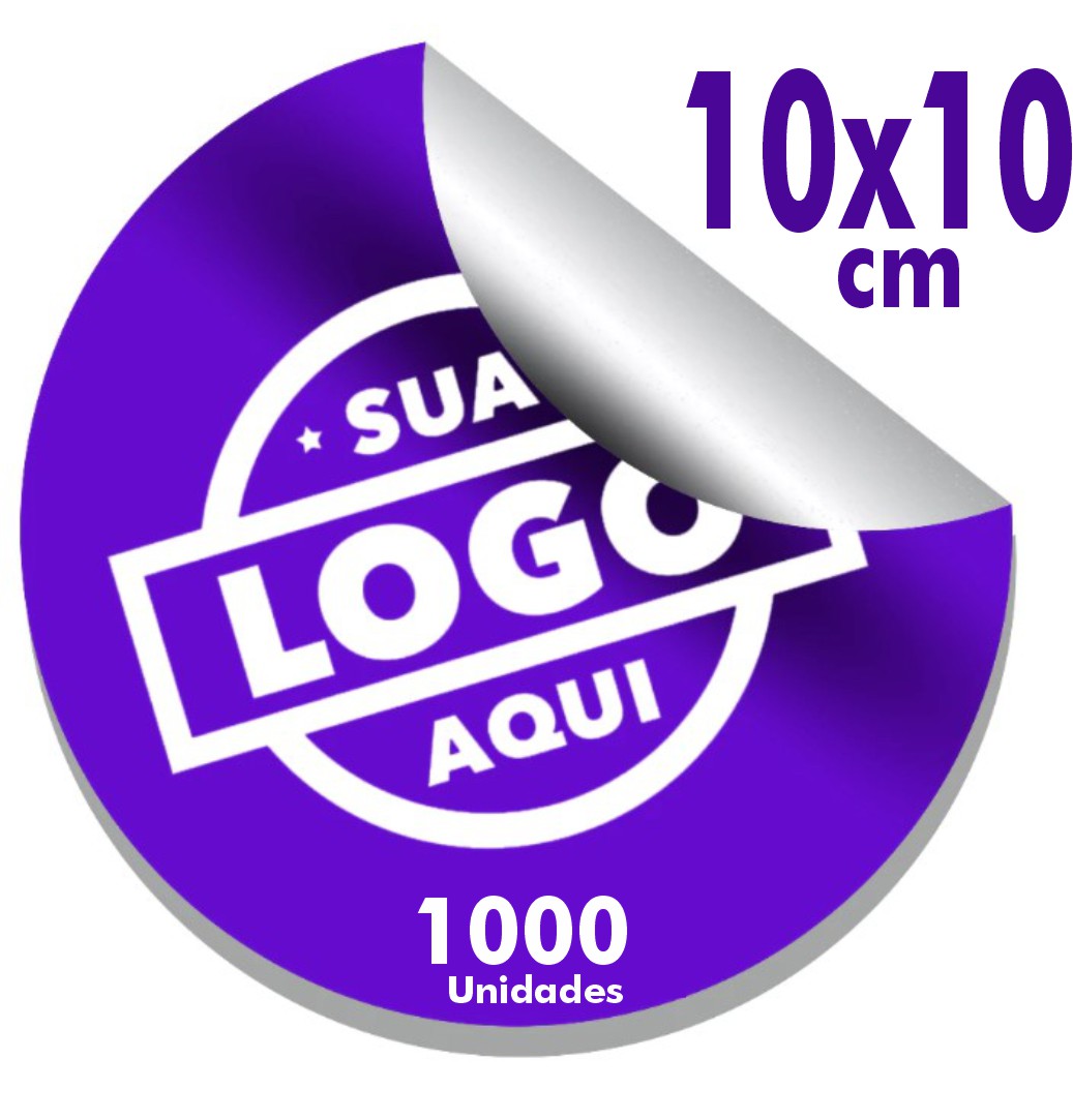 1000 Etiquetas Adesivas Personalizada Adesivos com sua Sua Logo.