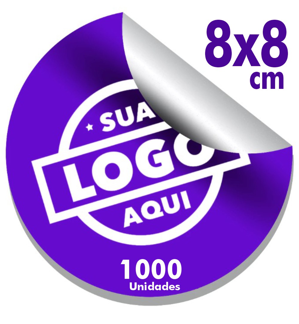 1000 Etiquetas Adesivas Personalizada Adesivos com sua Sua Logo.
