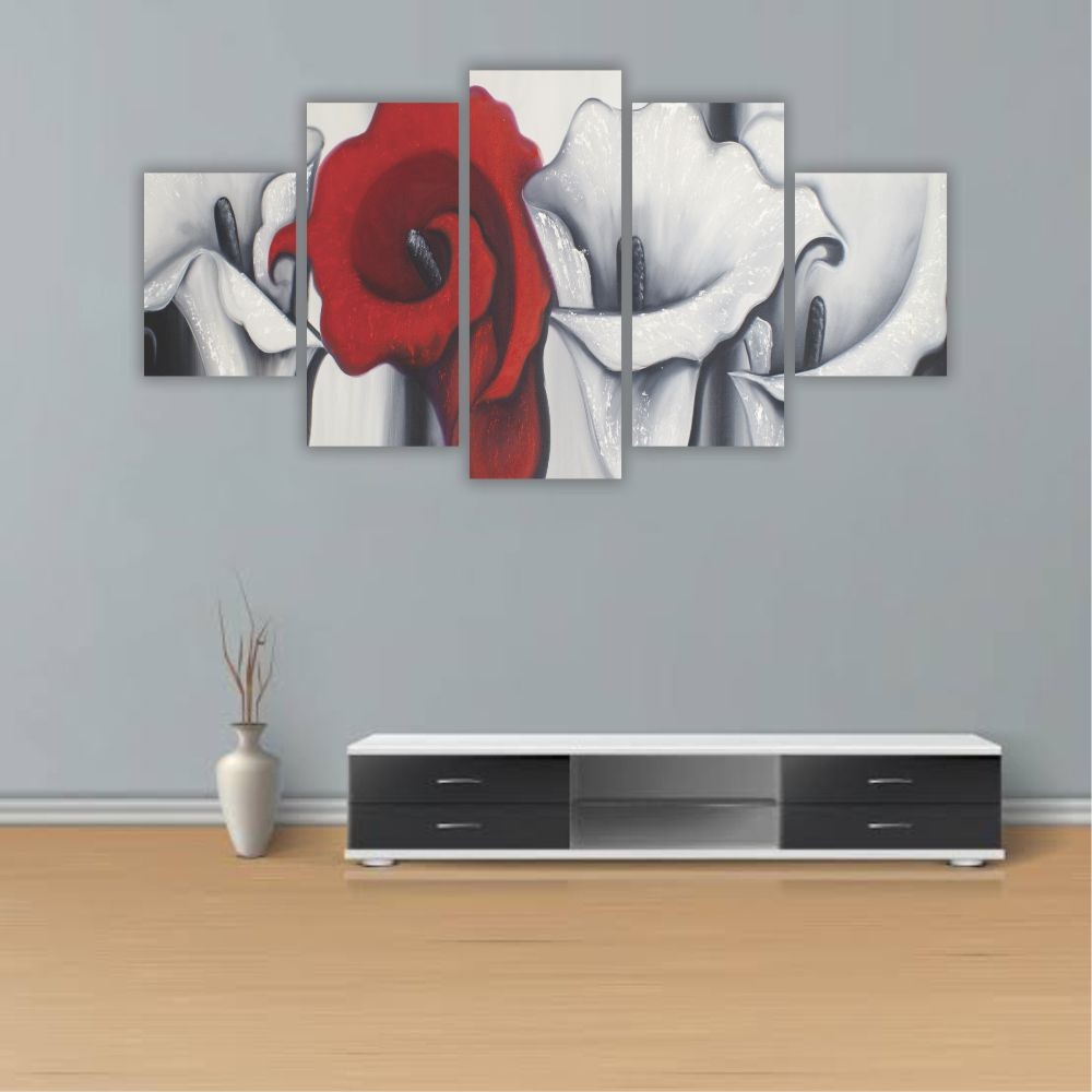 Quadro decorativo Copo de Leite Artístico - Quadros Decorativos para Sala | Display de Festa Infantil