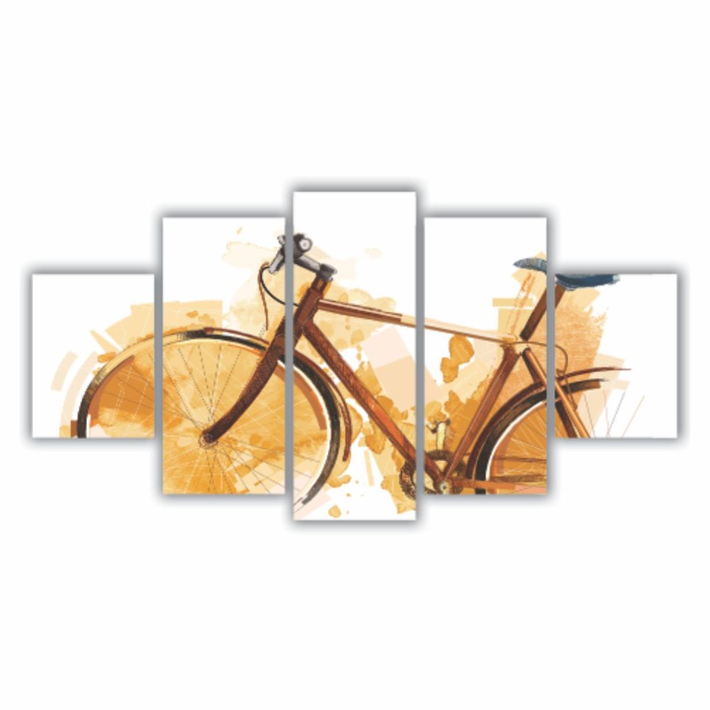 Quadro decorativo Bicicleta Aquarela - Quadros Decorativos para Sala | Display de Festa Infantil