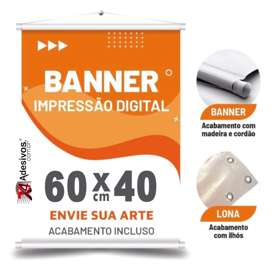 Banner, Faixas ou Lona Personalizado | Escolha O Acabamento | Entrega Rápida