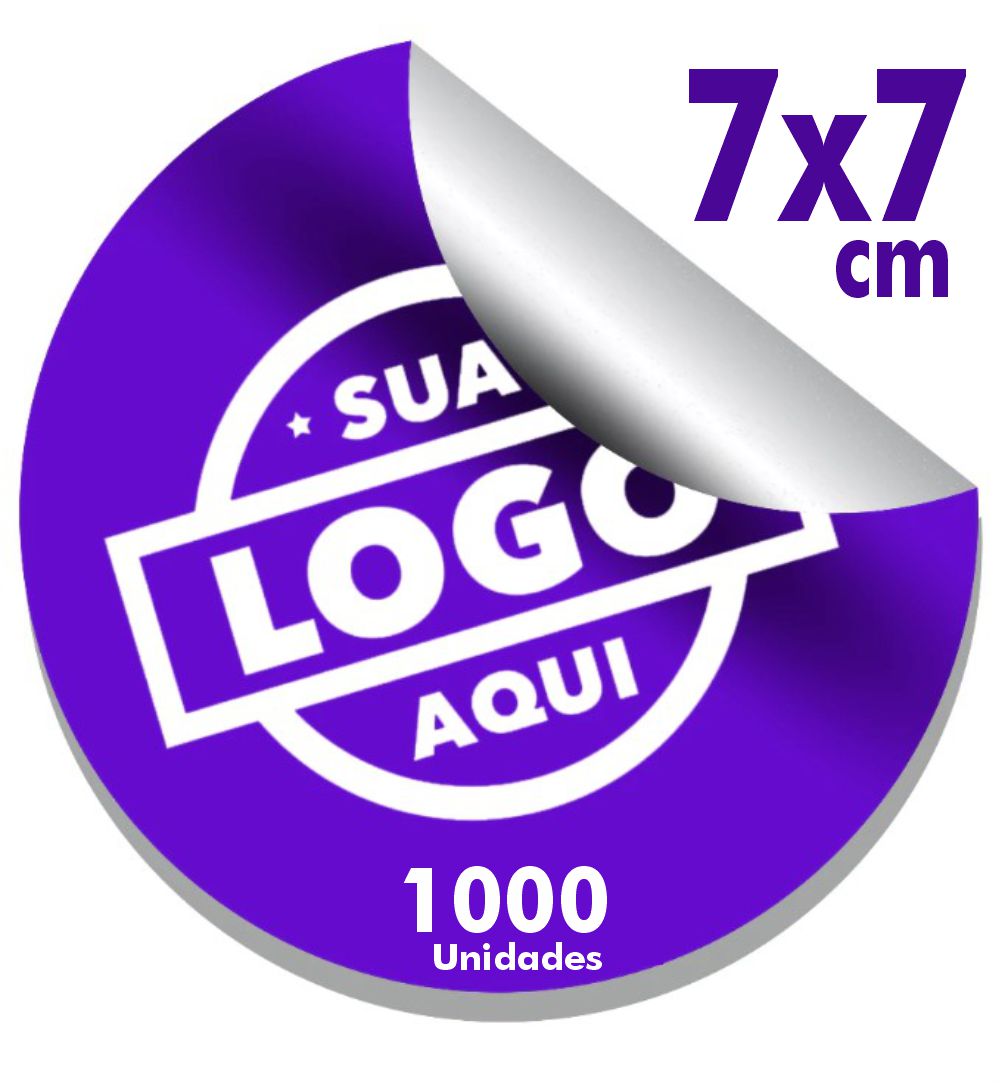 1000 Etiquetas Adesivas Personalizada Adesivos com sua Sua Logo.