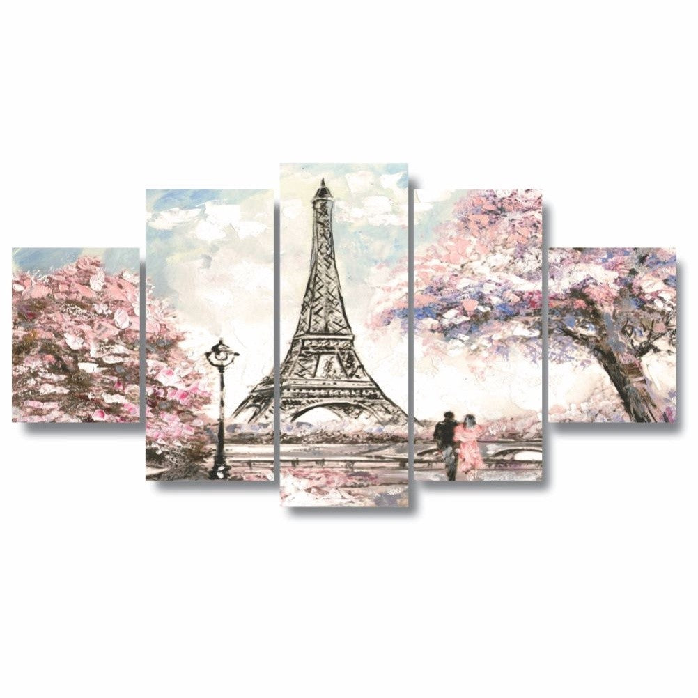 Quadros Decorativos Paris Torre Eiffel Rosa Aquarela Sala Quarto - Quadros Decorativos para Sala | Display de Festa Infantil