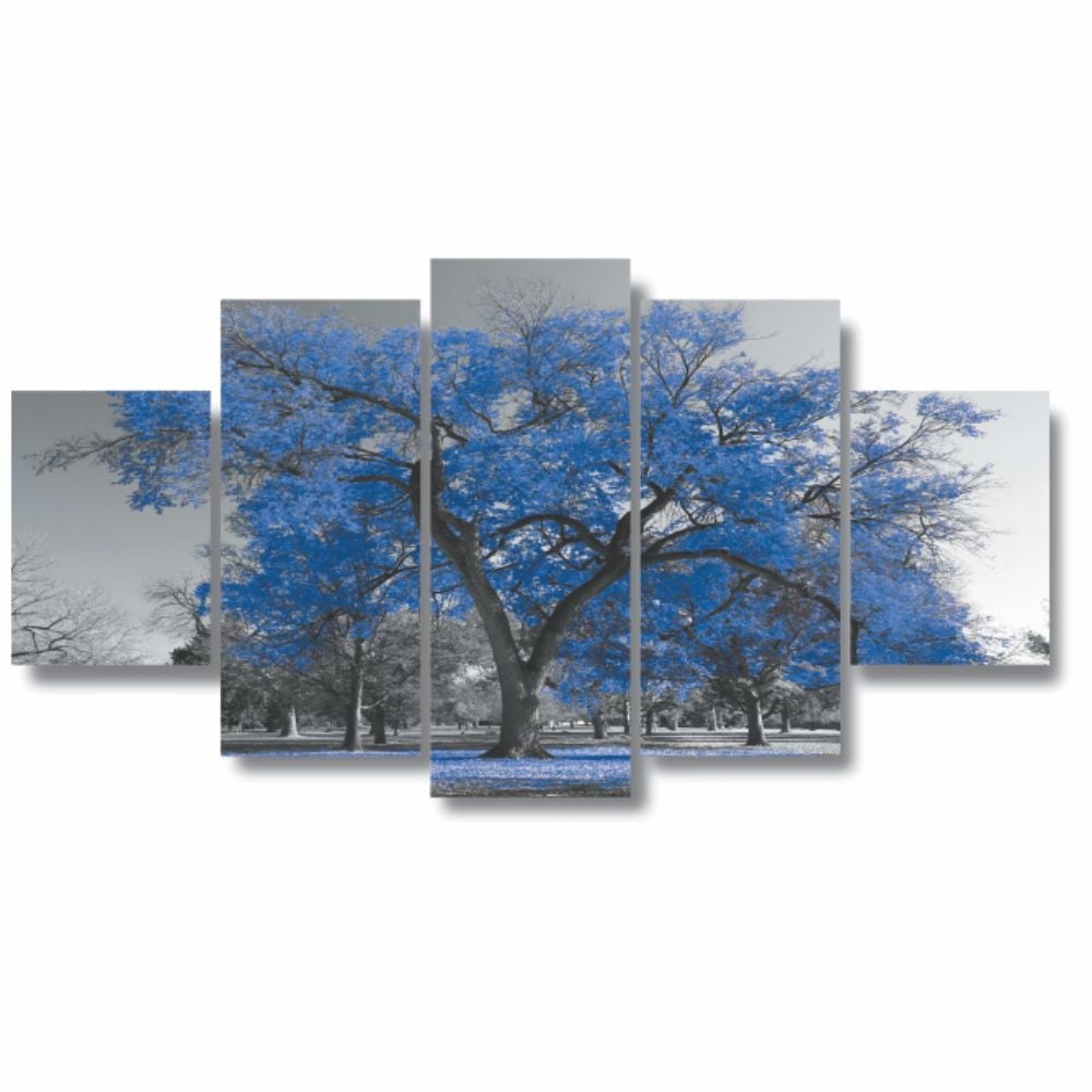 Quadros Decorativos Arvore Vida Botanico Sala Quarto Azul - Quadros Decorativos para Sala | Display de Festa Infantil