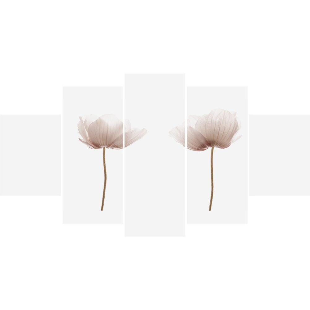 Quadro Decorativo Mosaico Flores Rose Vintage - Quadros Decorativos para Sala | Display de Festa Infantil