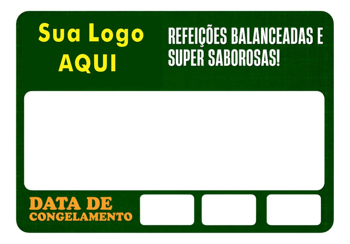 1000 Etiquetas Para Marmita Fitness Congeladas Personalizadas